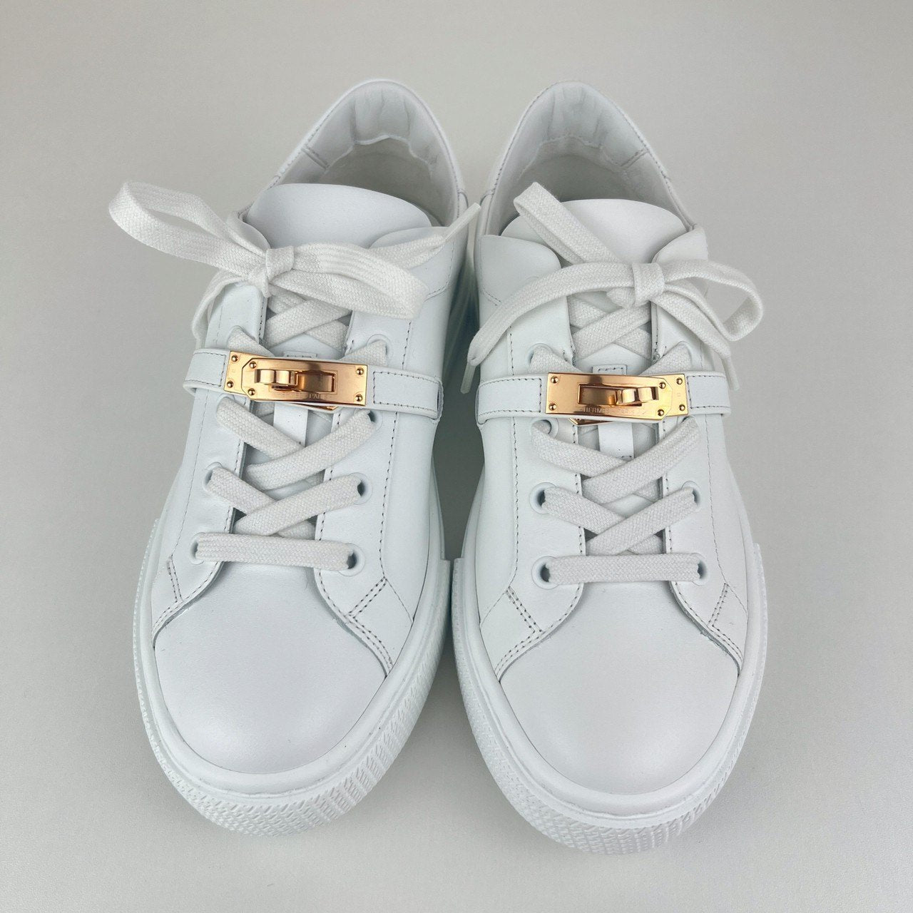 Sneaker DAY スニーカーデイ White ホワイト RGHW ローズゴールド金具 カーフスキン 38(25cm)