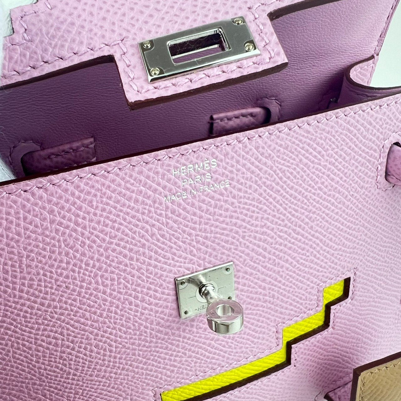 Kelly doll pict ケリードールピクト Mauve sylvester モーヴシルベストル PHW シルバー金具 Epsom エプソン Stamp-U U刻