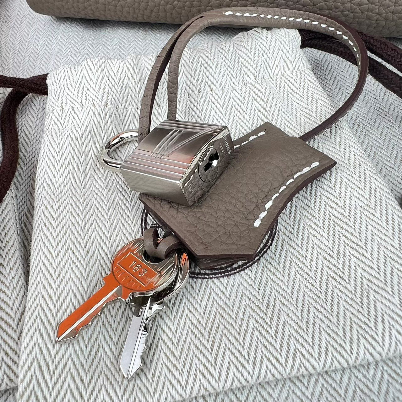 Kelly25 ケリー25 Etoupe エトープ Togo トゴ PHW シルバー金具 Stamp-U U刻印