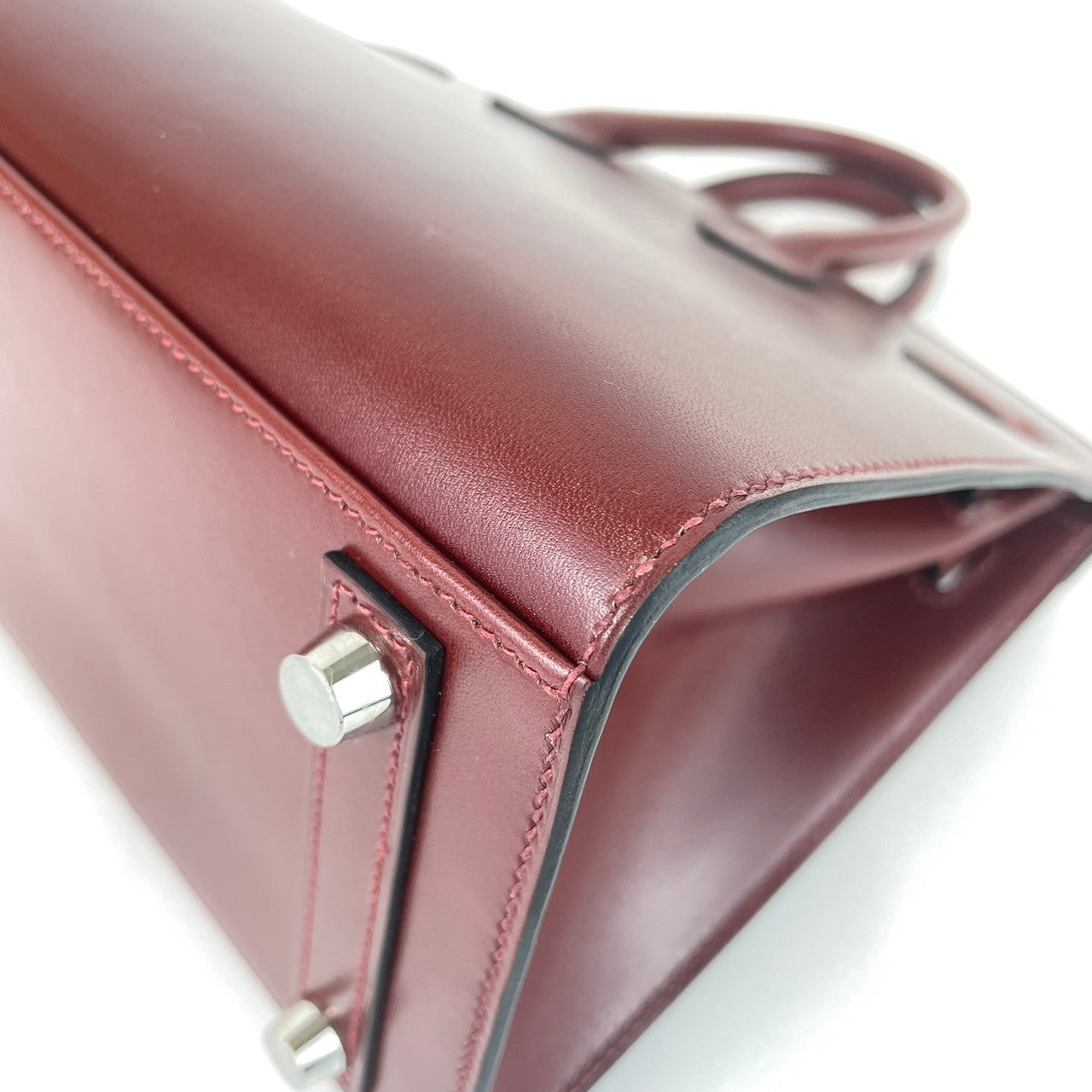 Birkin25 バーキン25 Sellier セリエ Rouge H ルージュ H Box calf ボックスカーフ PHW シルバー金具 U刻印