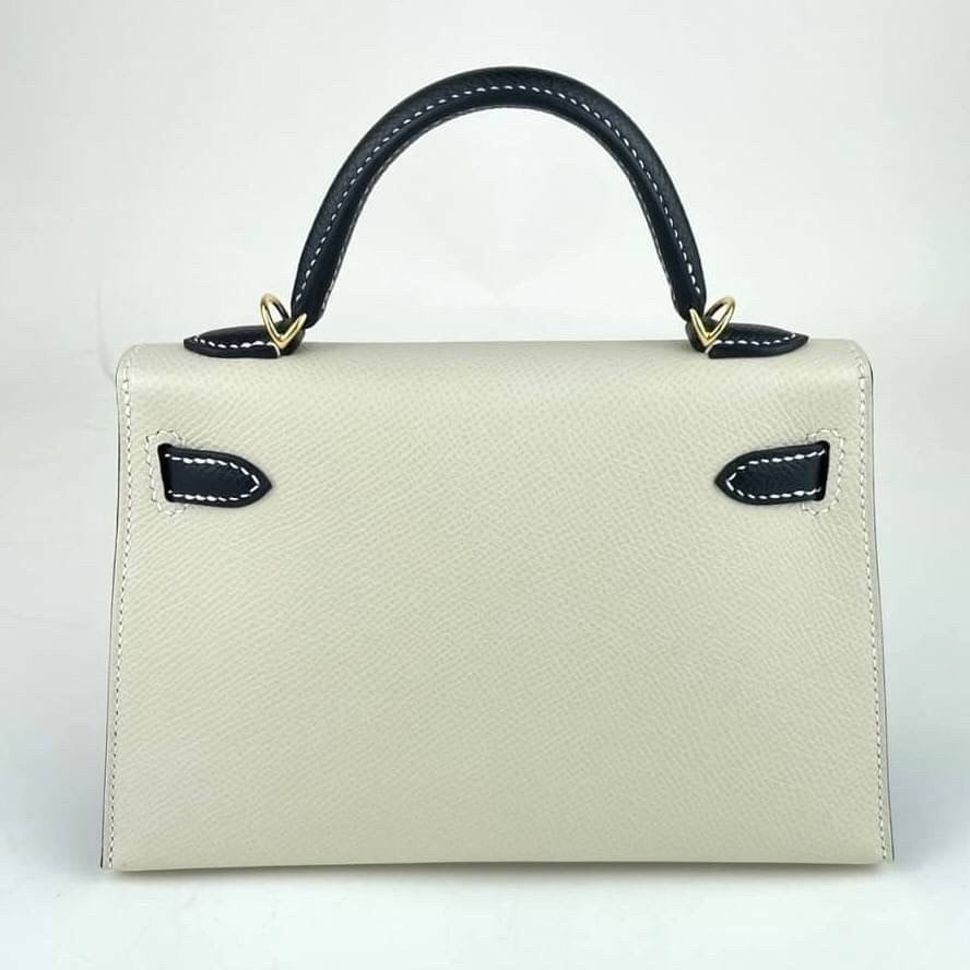 Mini Kelly Special Order ミニケリー HSS Black/Craie ブラック/クレ GHW ゴールド金具 Epsom エプソン Stamp-U U刻印