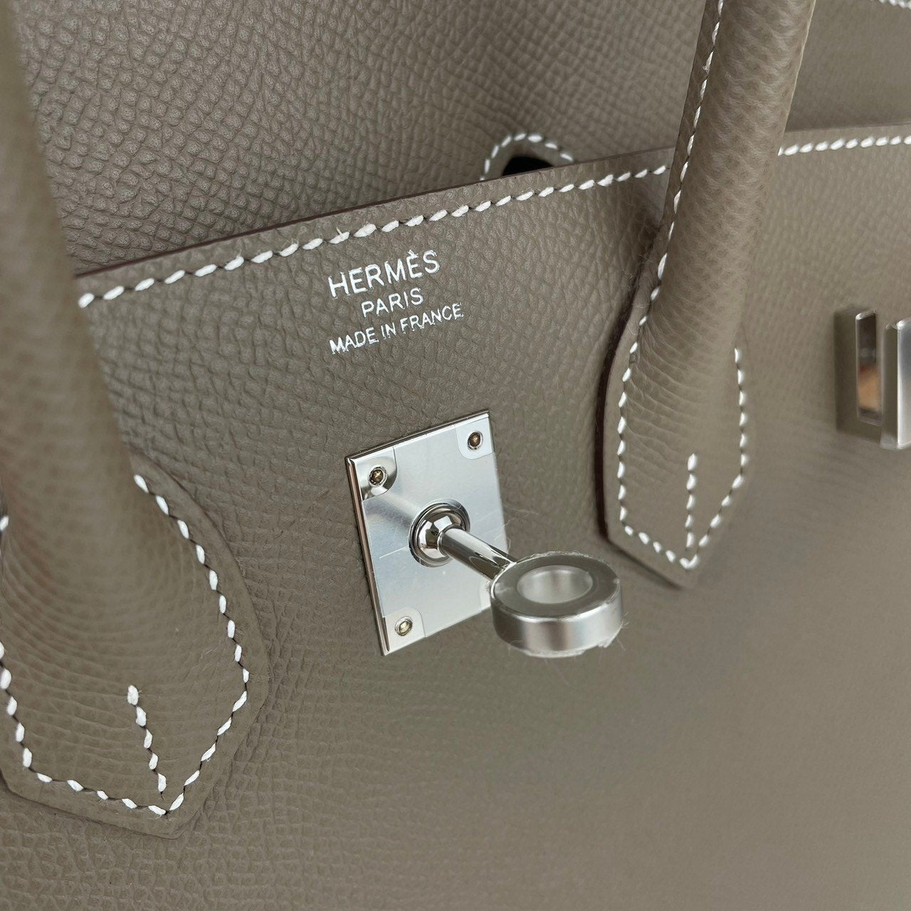 新品 HERMES エルメス Birkin25 バーキン25セリエ Etoupe エトープ PHW シルバー金具 Epsom エプソン W刻印
