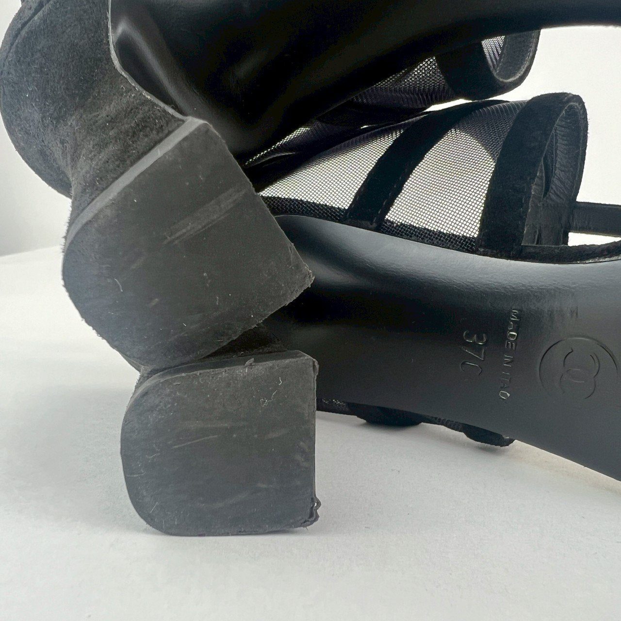 CHANEL シャネル ミュールサンダル ココマーク リボン Black ブラック