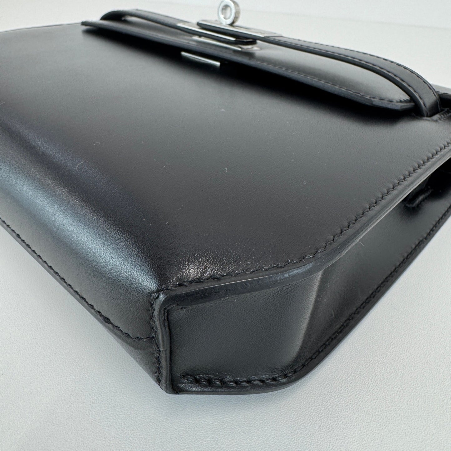 Hermès エルメス Kelly depeche ケリーデペッシュ Stamp-W W刻印 Box calf ボックスカーフ Black ブラック PHW シルバー金具