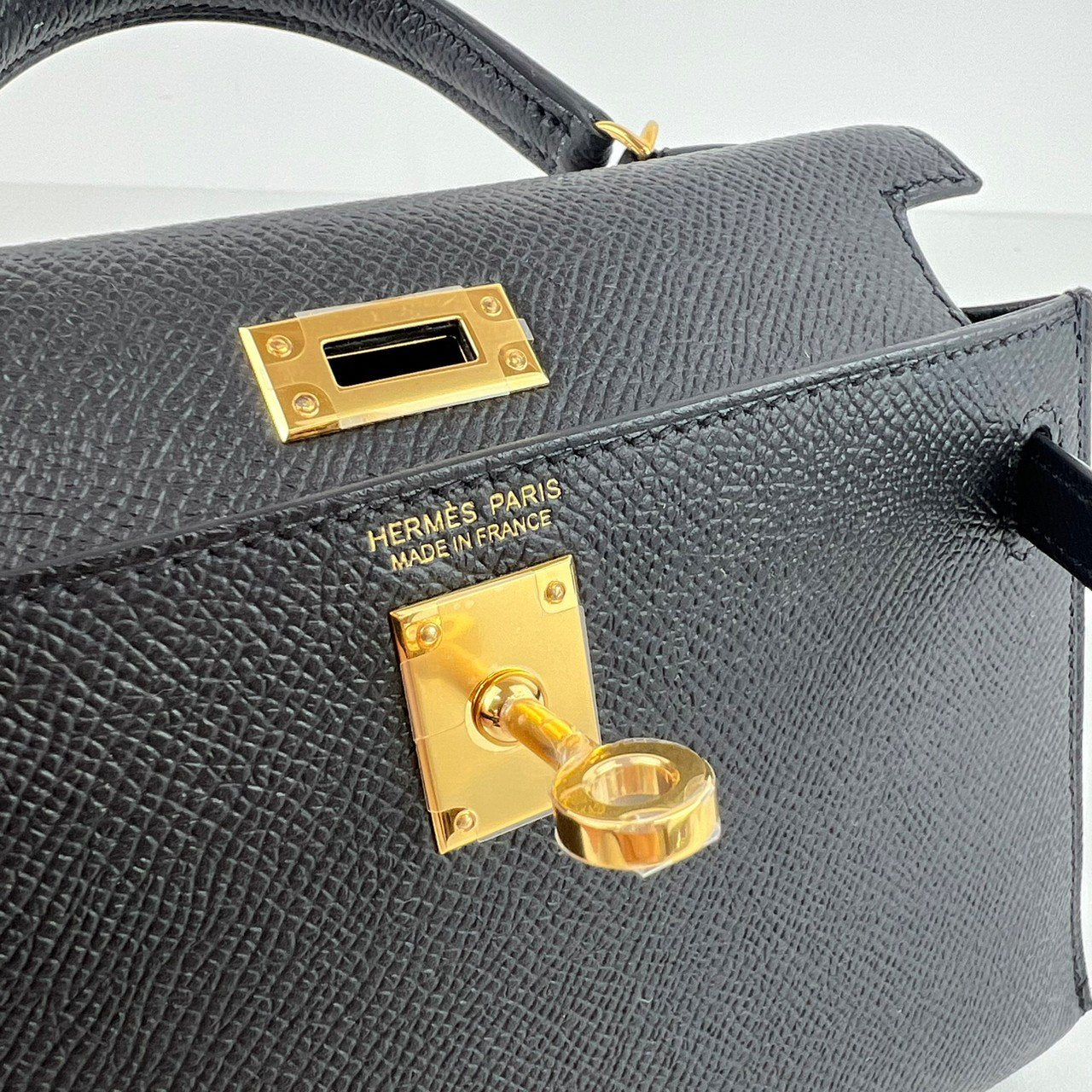 Mini kelly ミニケリー Black ブラック GHW ゴールド金具 W刻印 Epsom エプソン