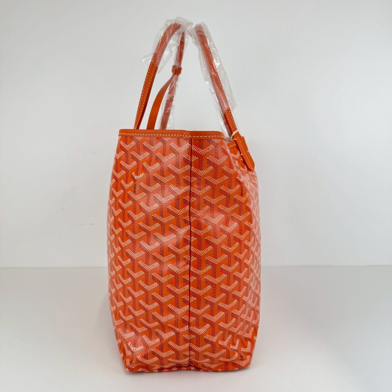GOYARD ゴヤール サンルイPM ゴヤールディンキャンバス & シュヴロッシュカーフスキン リネンとコットン(内側)オレンジ