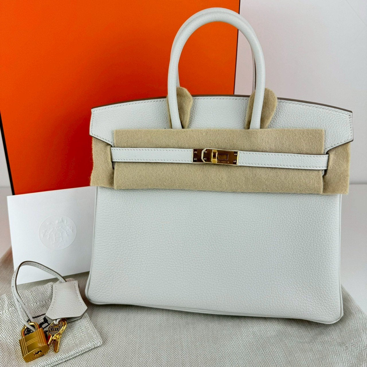 Birkin25 バーキン25 Gris pale グリペール GHW ゴールド金具 Togo トゴ Stamp-W W刻印