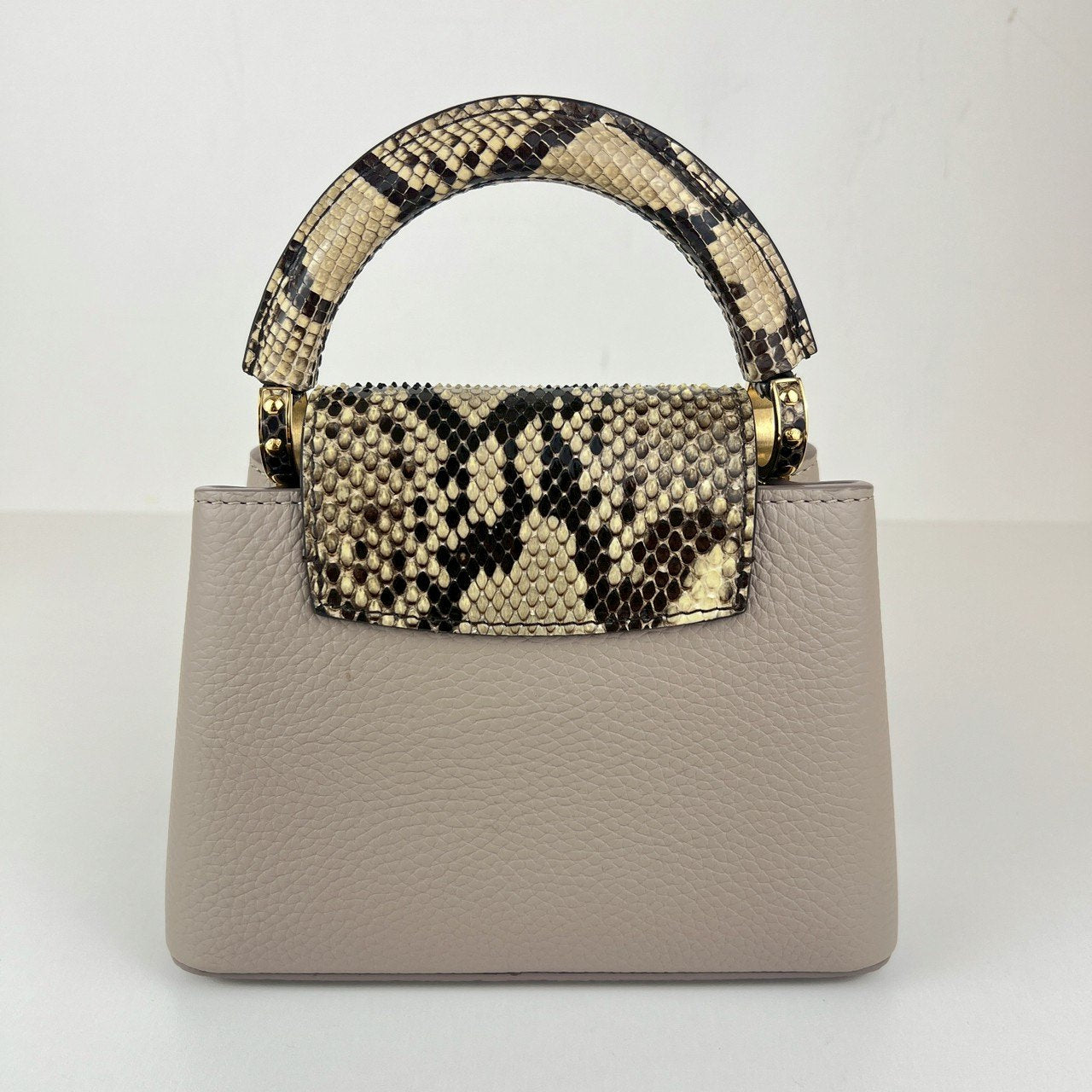Capucines mini カプシーヌ ミニ galet ガレ Tauillon Leather トリヨンレザー Python パイソン N81258