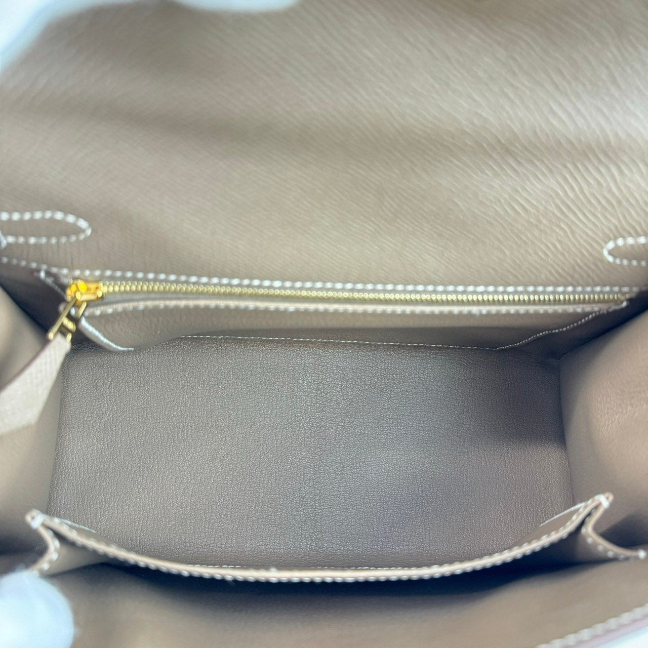 Kelly25 ケリー25 Etoupe エトープ Epsom エプソン GHW ゴールド金具 Stamp-W W刻印