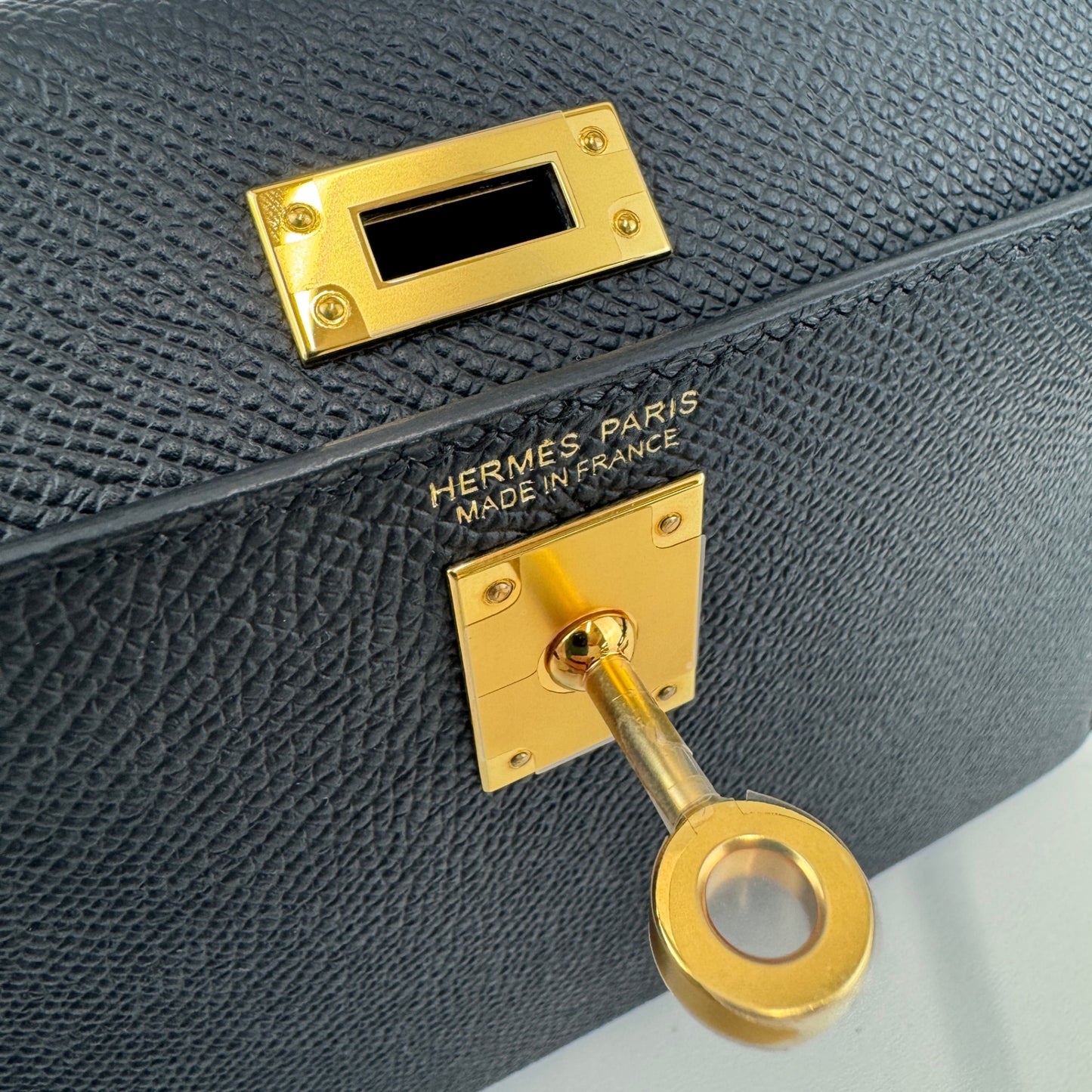 Mini kelly ミニケリー Black ブラック GHW ゴールド金具 Stamp-W W刻印 Epsom エプソン