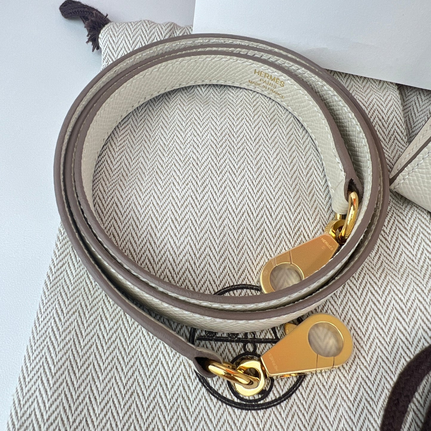 Kelly25 Sellier ケリー25 セリエ Craie クレ GHW ゴールド金具 Stamp-W W刻印 Epsom エプソン