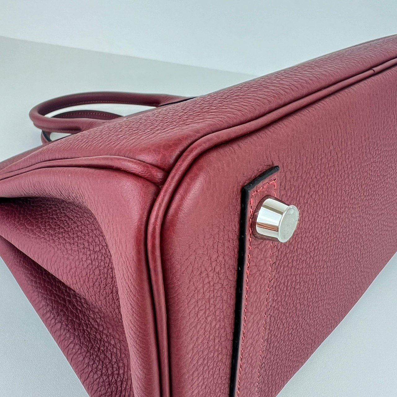 Birkin25 バーキン25 Rouge H ルージュアッシュ Togo トゴ PHW シルバー金具 Stamp-W W刻印