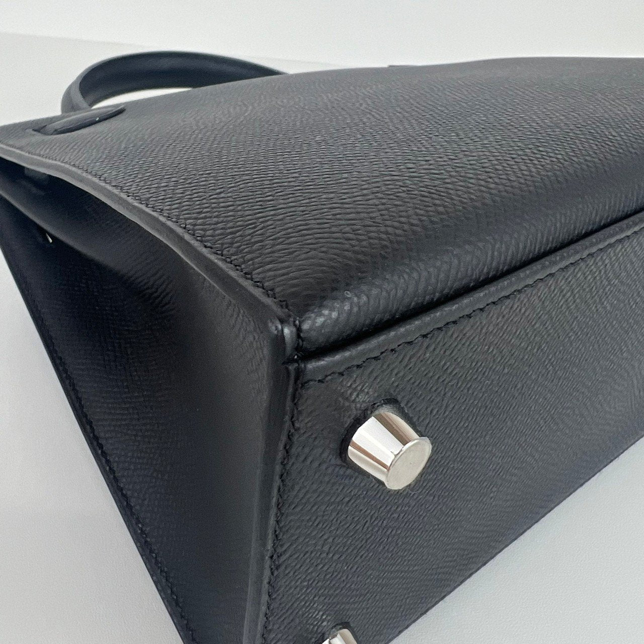 Kelly25 ケリー25 Black ブラック Epsom エプソン PHW シルバー金具 Stamp-W W刻印