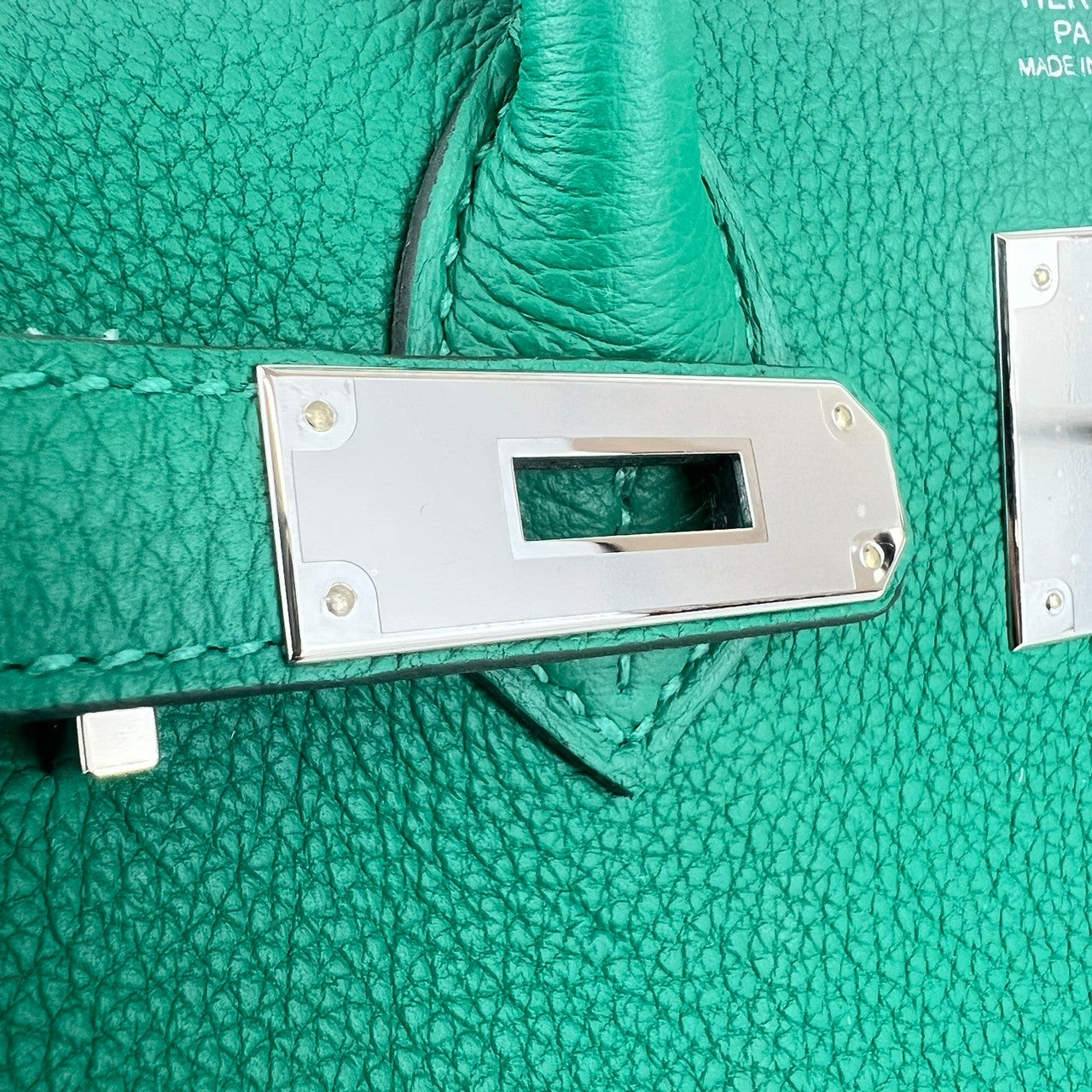 Birkin25 バーキン25 Vert vertigo ヴェールヴェルティゴ Togo トゴ PHW シルバー金具 Stamp-W W刻印