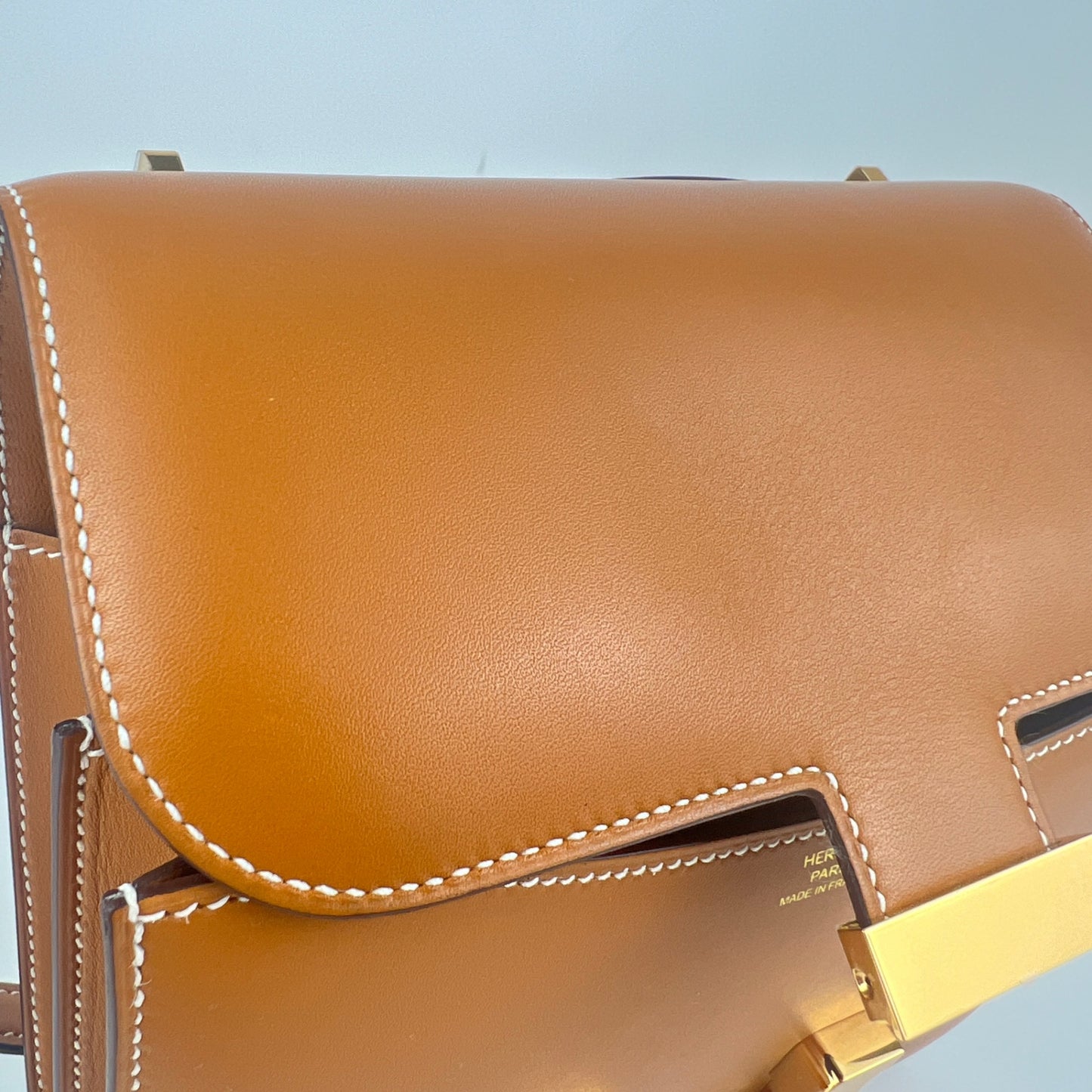 Constance mini コンスタンスミニ Gold ゴールド Boxcalf ボックスカーフ GHW ゴールド金具 Stamp-U U刻印