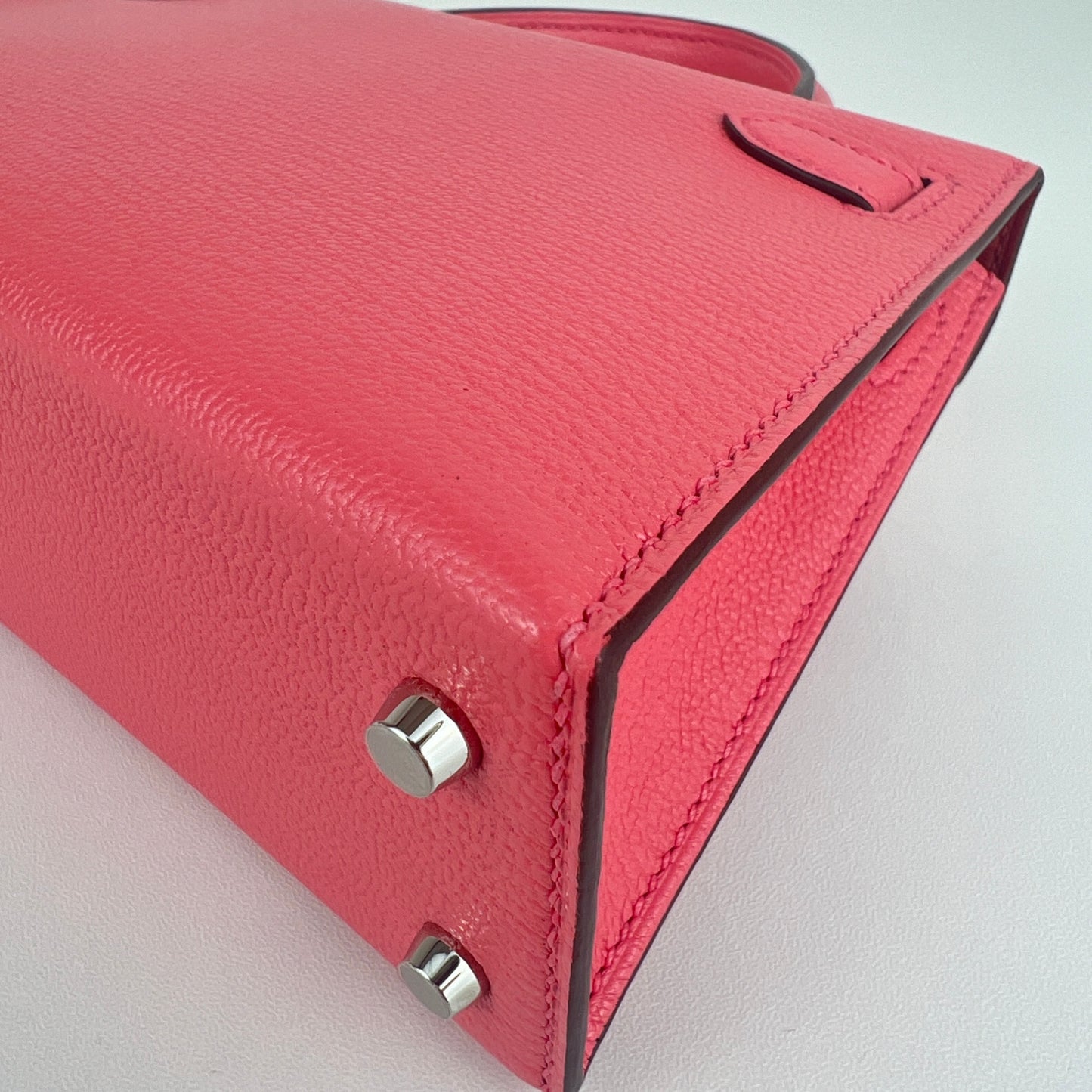 Mini kelly verso ミニケリーヴェルソ Rose ete ローズエテ PHW シルバー金具 Stamp-B B刻