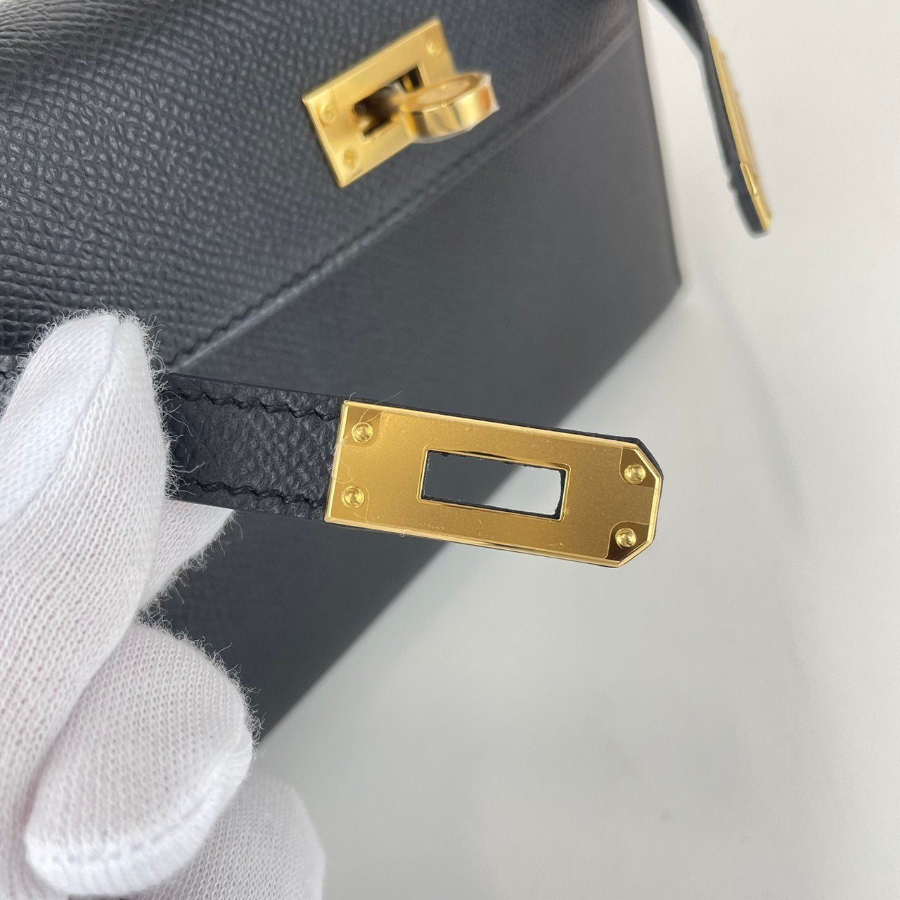 Mini kelly ミニケリー Black ブラック Epsom エプソン ゴールド金具 B刻 ショルダーバッグ レディースバッグ
