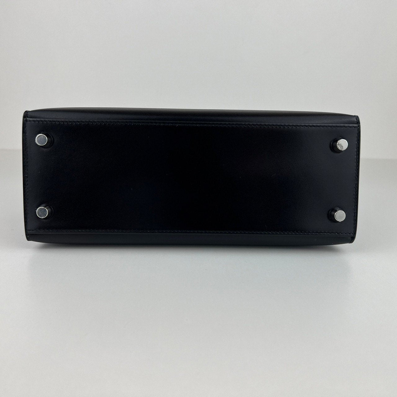 Kelly25 ケリー25 Black ブラック Boxcalf ボックスカーフ PHW シルバー金具 Stamp-W W刻印