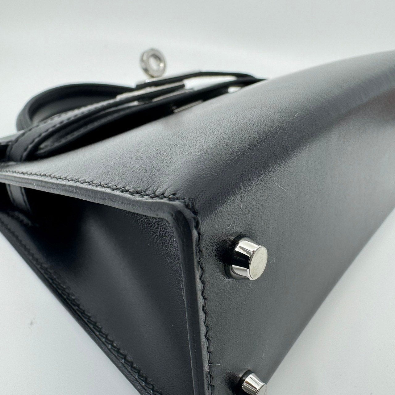 HERMES エルメス Mini kelly ミニケリー Black ブラック PHW シルバー金具 Box calf ボックスカーフ Stamp-Z Z刻印