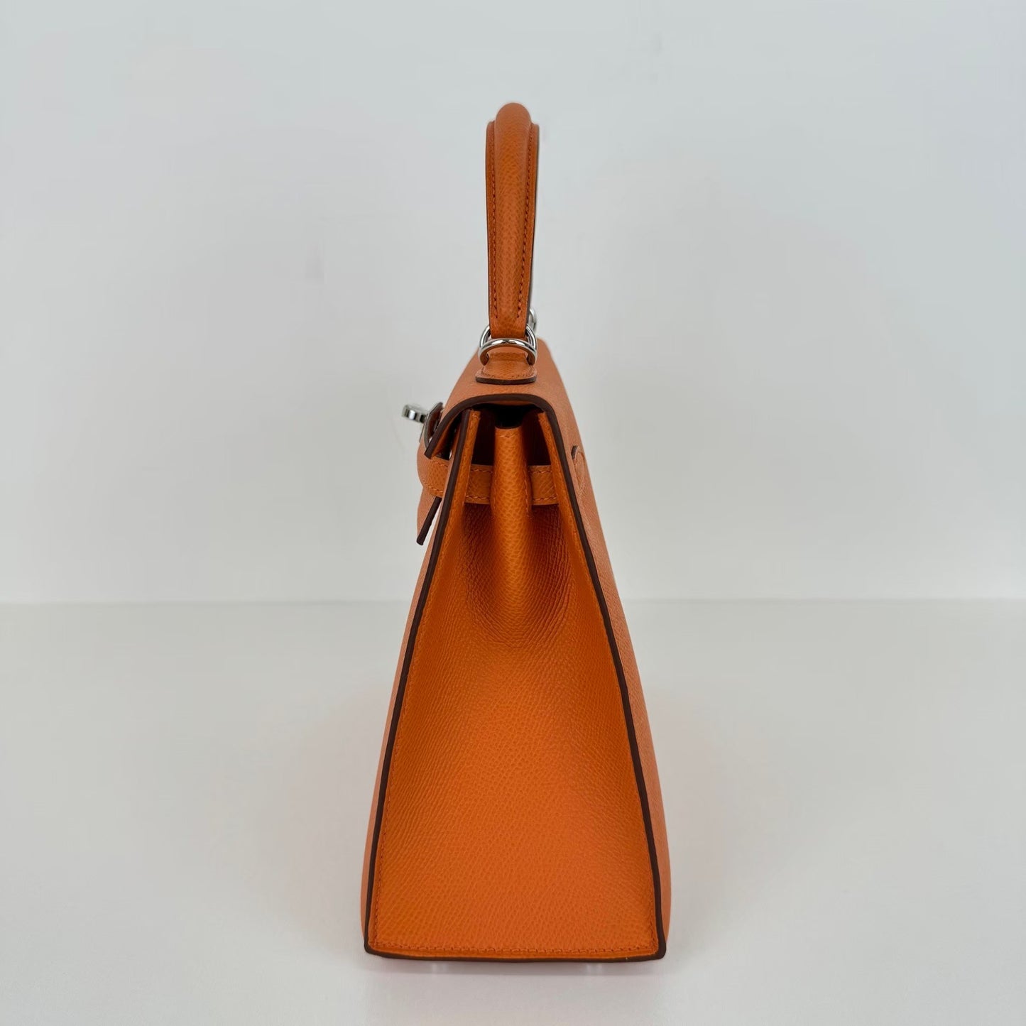 Kelly25 ケリー25 Stamp-W W刻印 Epsom エプソン Orange オレンジ PHW シルバー金具