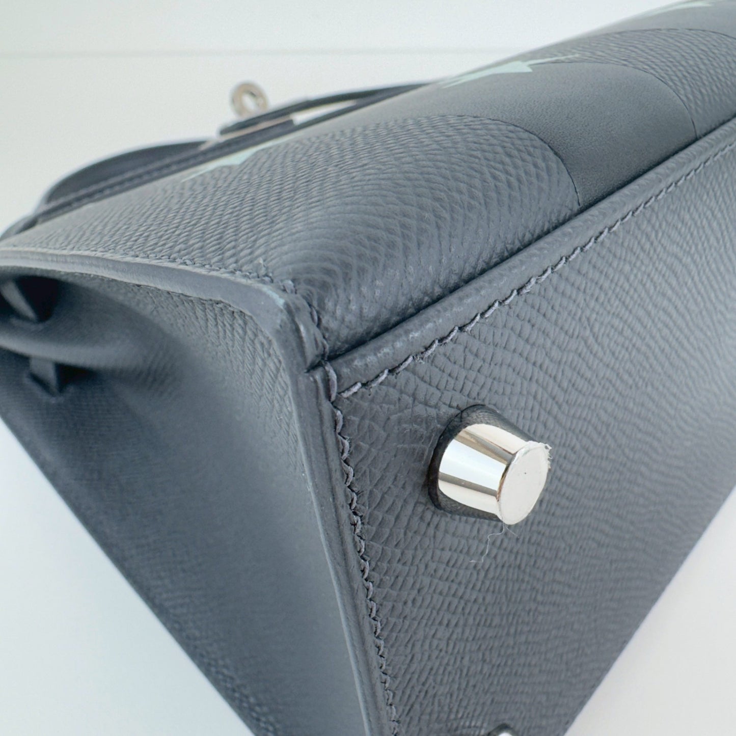 Kelly25 Casague étoilee ケリー25 カザックエトワール Ardoise/Black /Vert peppermint アルドワーズ/ブラック/ヴェールペパーミント PHW シルバー金具 Stamp-W W刻印