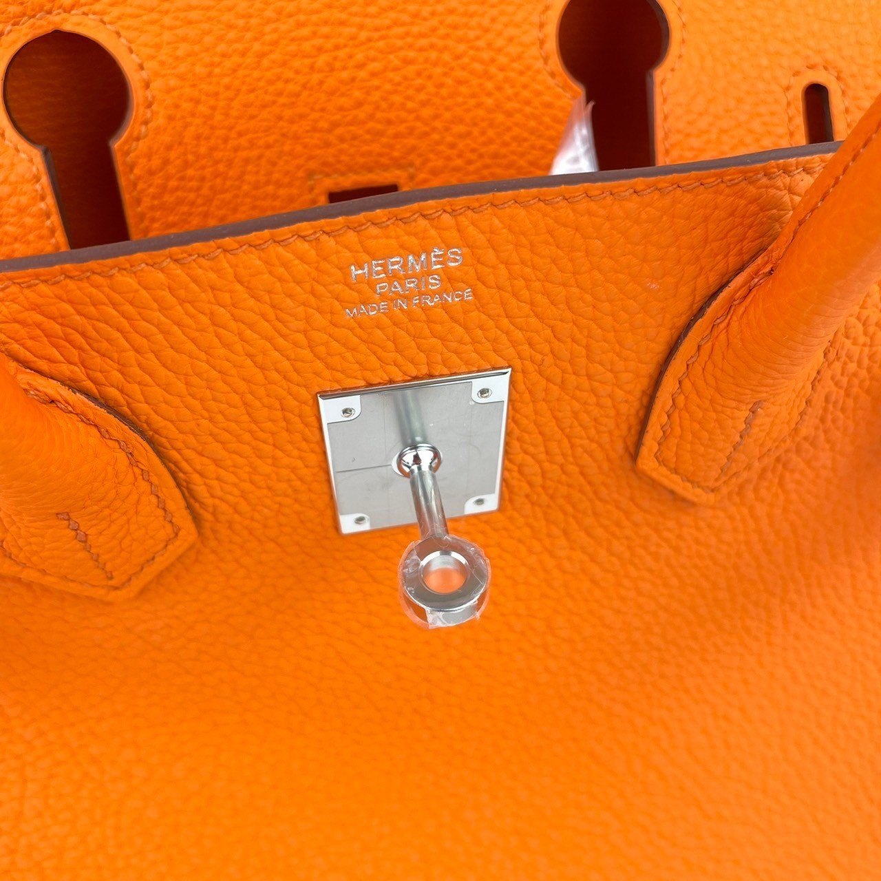 Birkin30 バーキン30 Orangeminium オレンジミニウム Togo トゴ PHW シルバー金具 B刻印