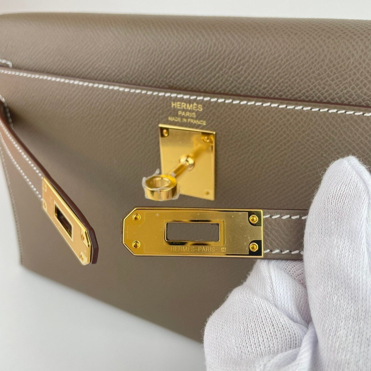 Kelly Elan ケリーエラン Etoupe エトープ Epsom エプソン GHW ゴールド金具 Stamp-W W刻印