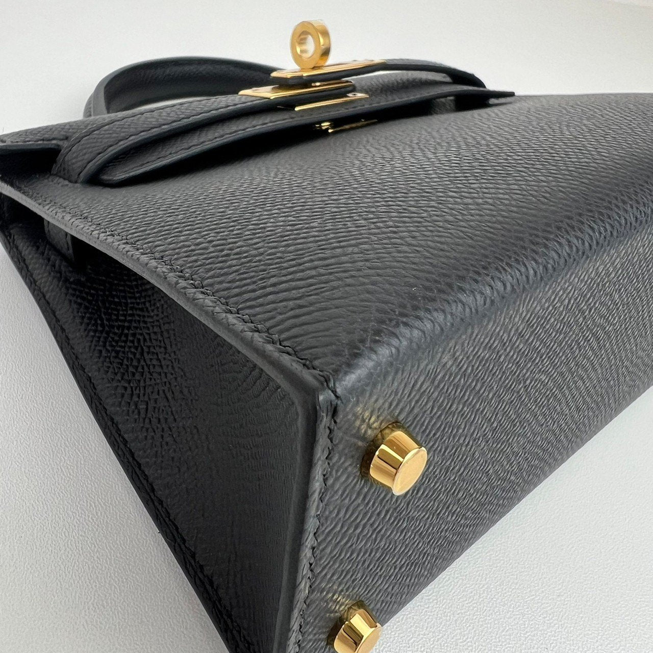 Mini kelly ミニケリー Black ブラック GHW ゴールド金具 W刻印 Epsom エプソン