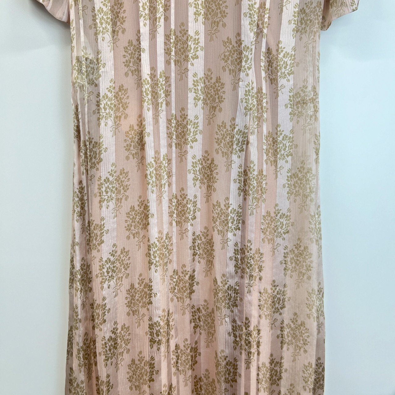 FENDI フェンディ ピンクシフォン ドレス Pink ピンク シルク サイズ36