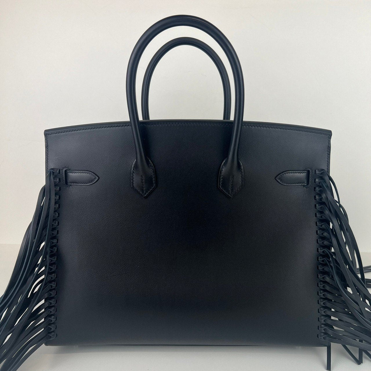 Birkin35 Anate バーキン35 アナーテ フリンジ Black ブラック W刻印 Evergrain エバーグライン