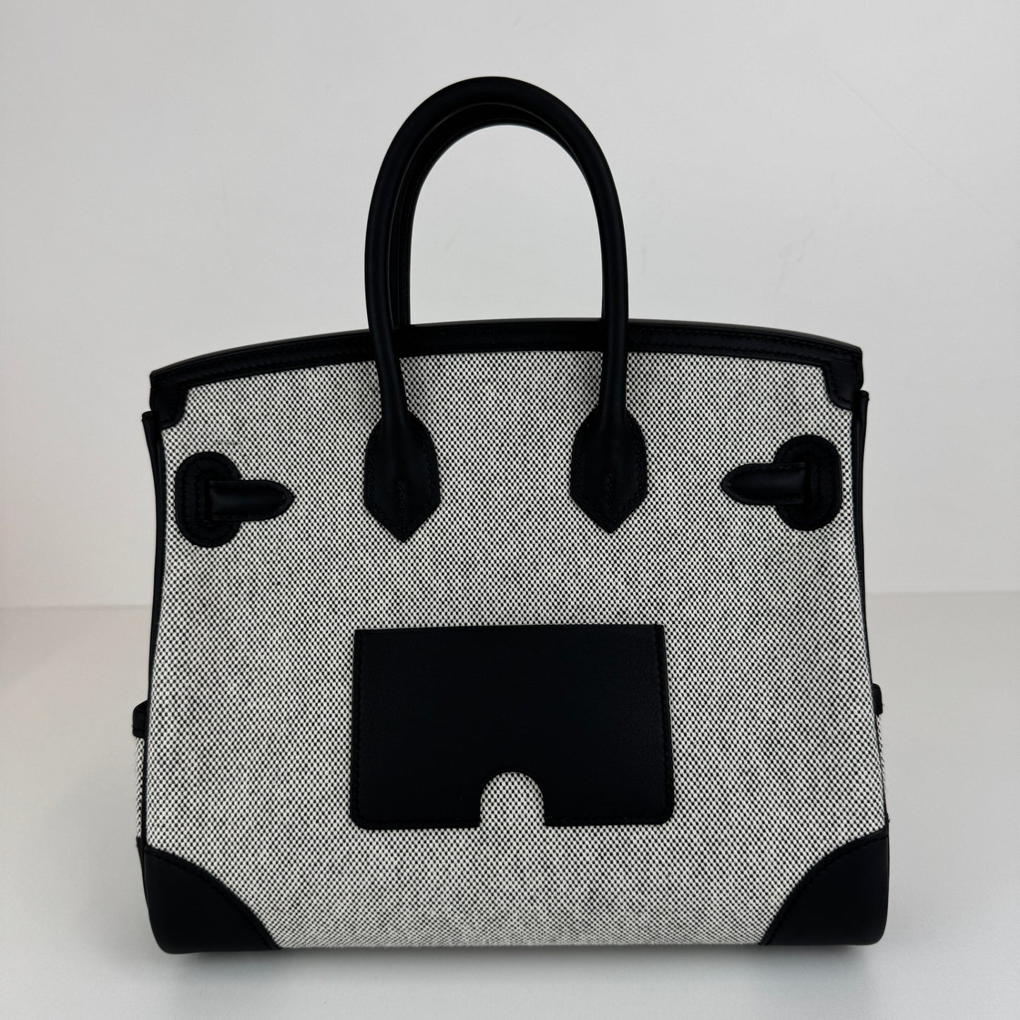 Birkin25 cargo バーキン25 カーゴ Black ブラック Toile goeland/Swift トワルゴエラン/スイフト PHW シルバー金具 Stamp-K K刻印