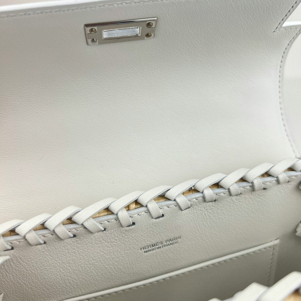 Mini kelly picnic ミニケリーピクニック Blanc ブランク PHW シルバー金具 B刻