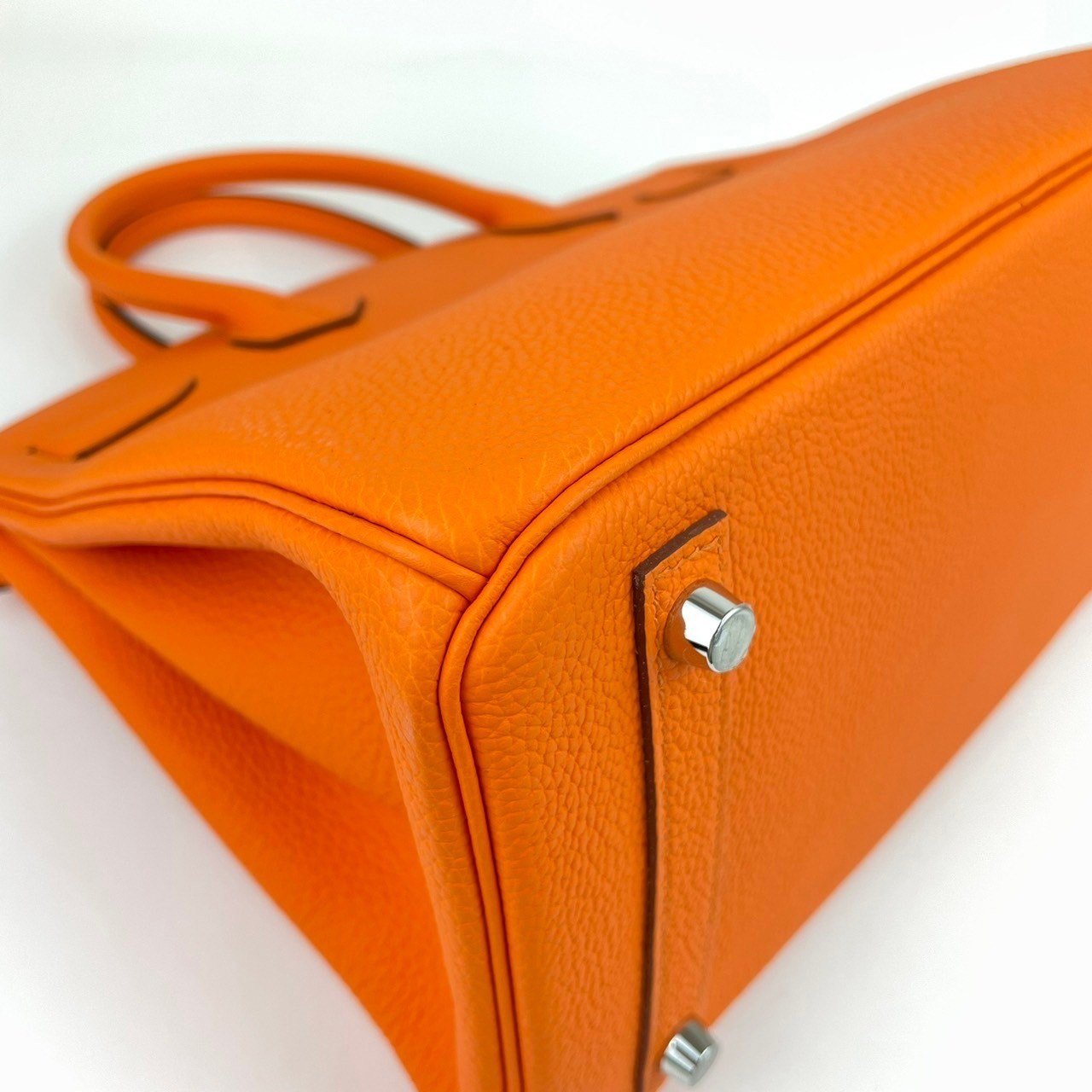 Birkin30 バーキン30 Orangeminium オレンジミニウム Togo トゴ PHW シルバー金具 B刻印