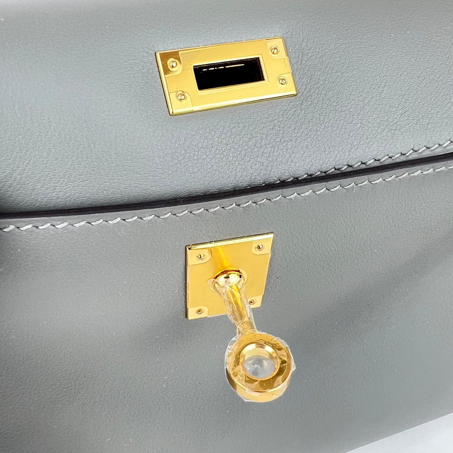 新品 HERMES ポシェットケリー グリスメイヤー スイフト ゴールド U刻