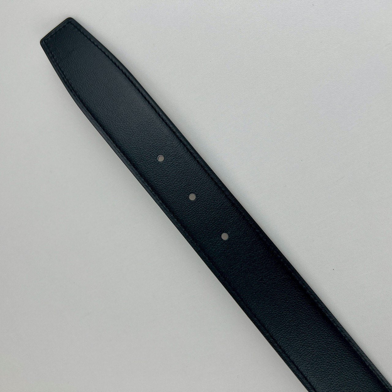 Ceinture H boucleGris moyen Cuir seul de ceinture H #100Black/Gold Hベルトバックル リバーシブルベルトレザー Black ブラック/Gold ゴールド