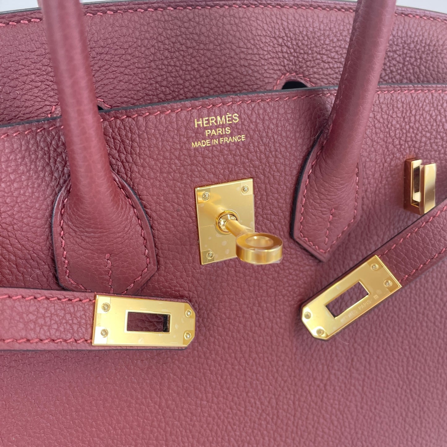 Birkin25 バーキン25 Rouge H ルージュアッシュ GHW ゴールド金具 Togo トゴ Stamp-W W刻印
