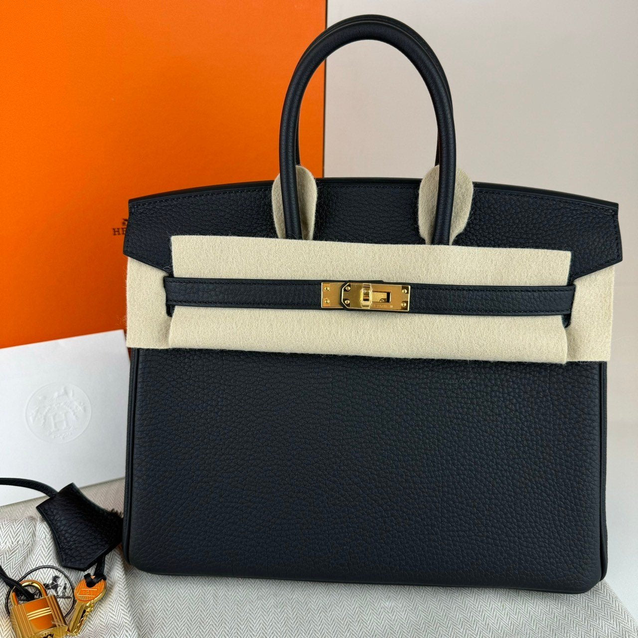 Birkin25 バーキン25 Black ブラック Togo トゴ GHW ゴールド金具 Stamp-W W刻印