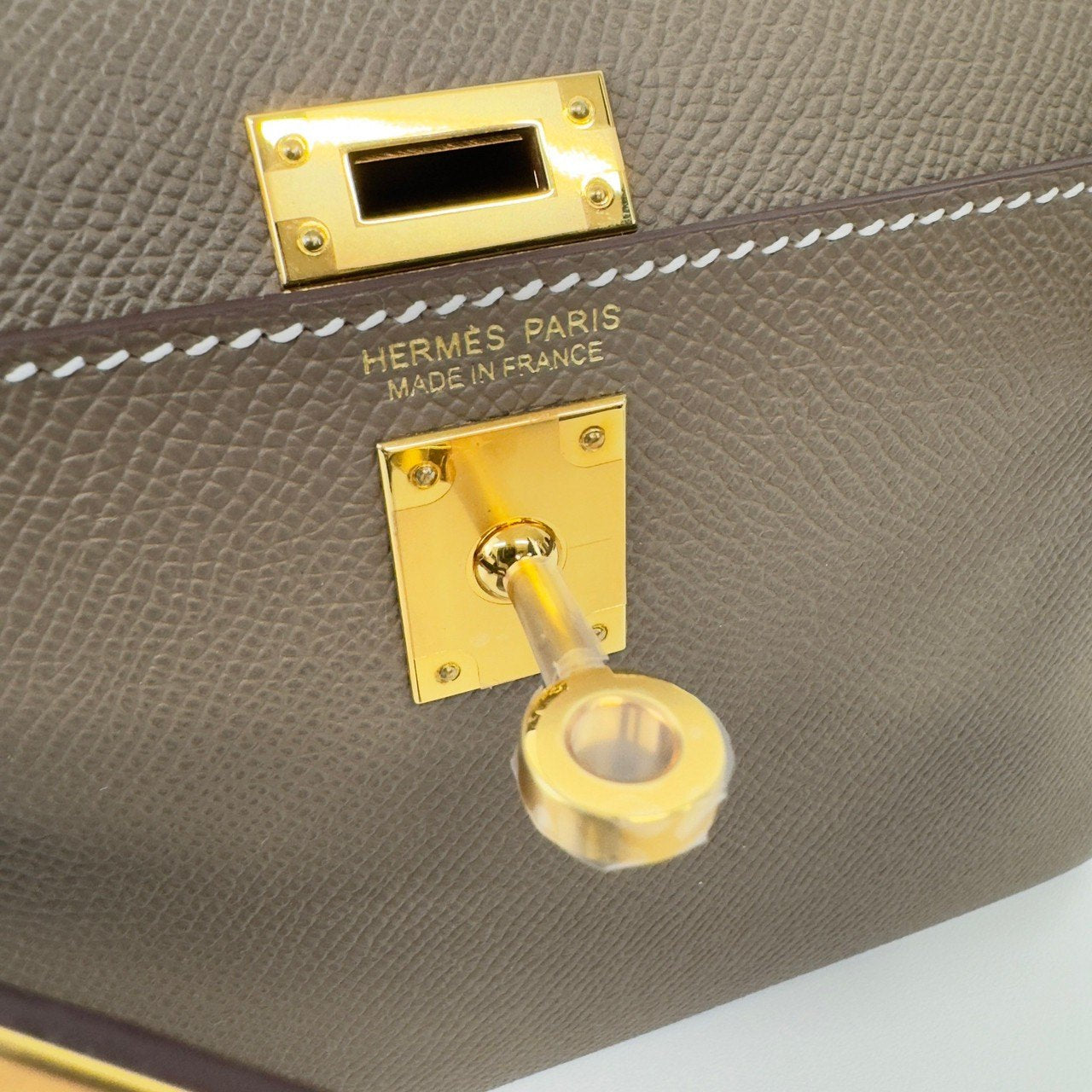 Mini kelly ミニケリー Etoupe エトープ GHW ゴールド金具 Epsom エプソン Stamp-W W刻印