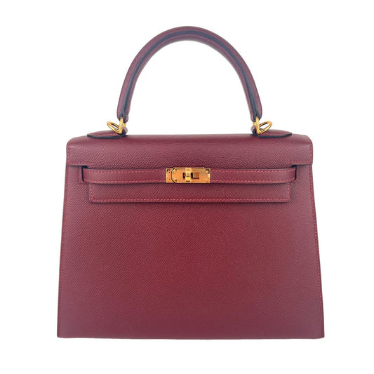 Kelly25 ケリー25 Rouge H ルージュアッシュ GHW ゴールド金具 Y刻印 Epsom エプソン