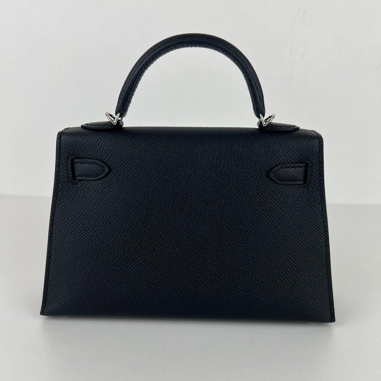 Mini kelly ミニケリー Stamp-B B刻印 Epaom エプソン Black ブラック PHW シルバー金具 2WAYバッグ ショルダーバッグ ハンドバッグ