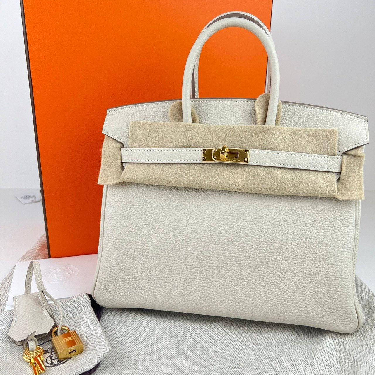 Birkin25 バーキン25 Craie クレ GHW ゴールド金具 ゴールド金具 Stamp-W W刻印