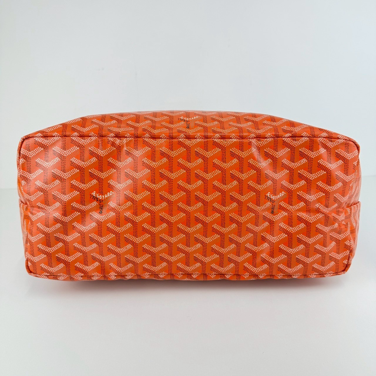 GOYARD ゴヤール サンルイPM ゴヤールディンキャンバス & シュヴロッシュカーフスキン リネンとコットン(内側)オレンジ