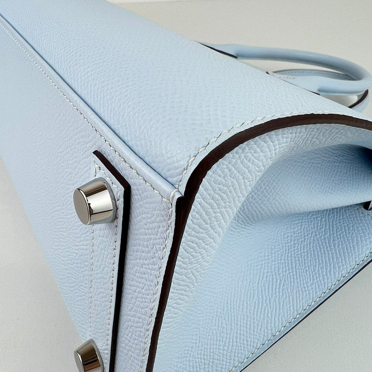 Birkin25 Sellier バーキン25セリエ Blue brume ブルーブリュム PHW シルバー金具 Y刻 Epsom エプソン