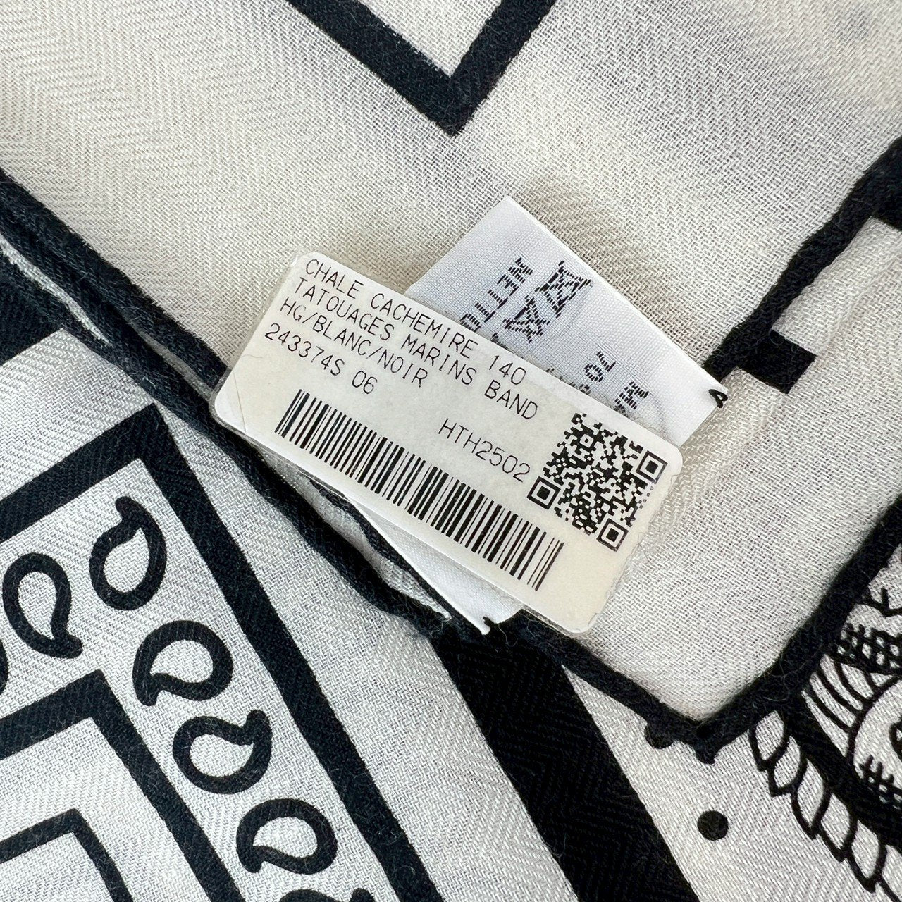 Tatouages Marins Bandana shawl 140 タトゥアージュ マリンズ バンダナ ショール 140 Cashmere/Silk カシミア/シルク