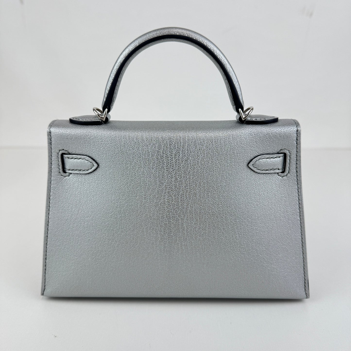 Mini kelly ミニケリー Argent アルジャン PHW シルバー金具 Stamp-K K刻印 Chevre シェーブル