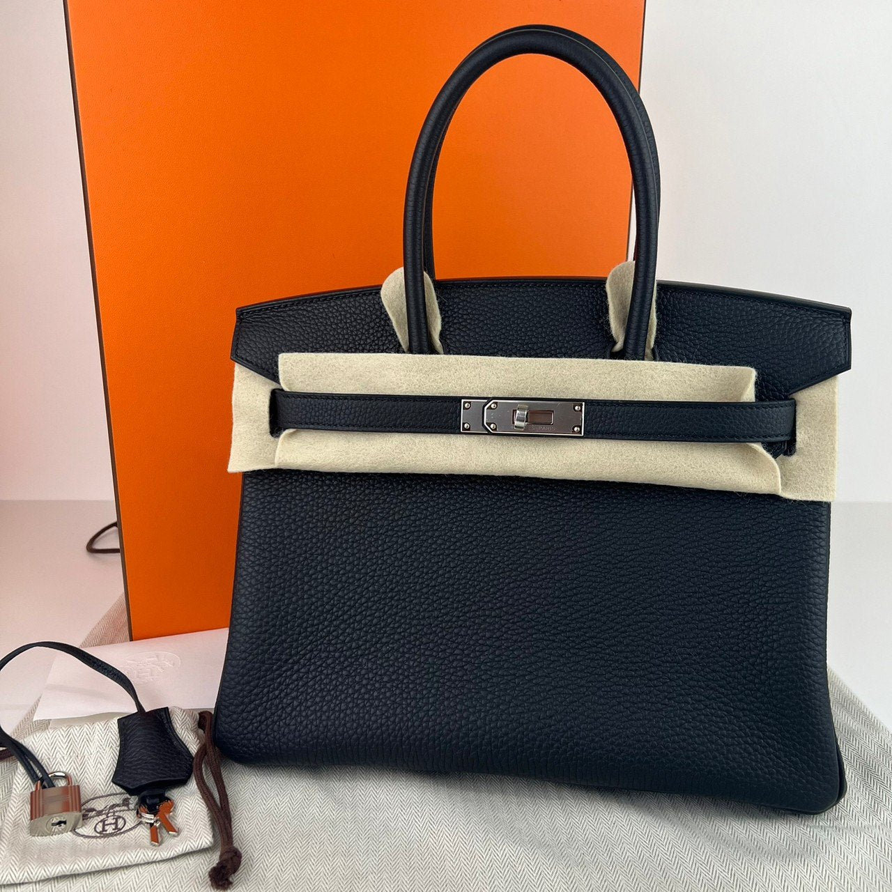 Birkin30 バーキン30 Black ブラック PHW シルバー金具 Togo トゴ Stamp-W W刻印