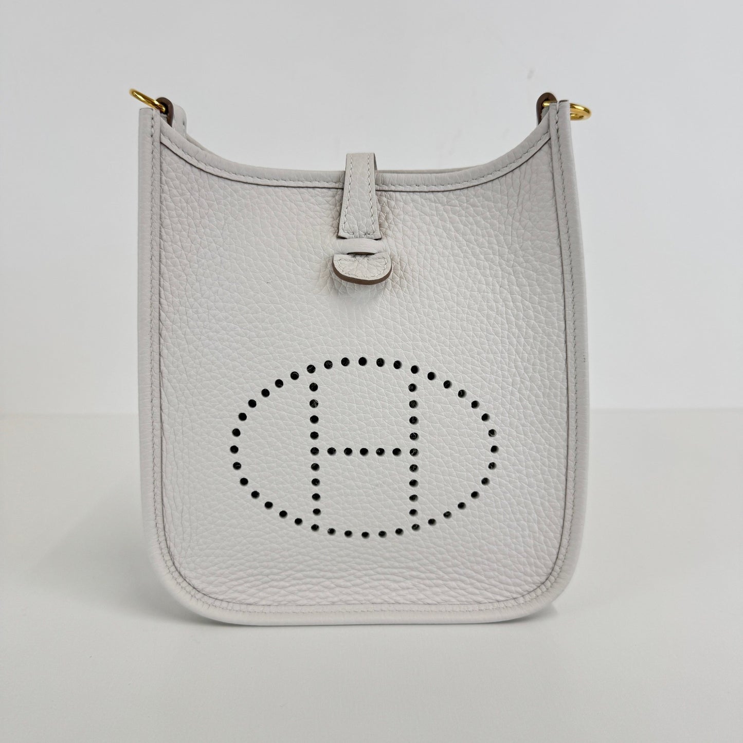 Evelyne TPM エブリンTPM New white ニューホワイト Taurillon Clemence トリヨンクレマンス GHW ゴールド金具 Stamp-W W刻印