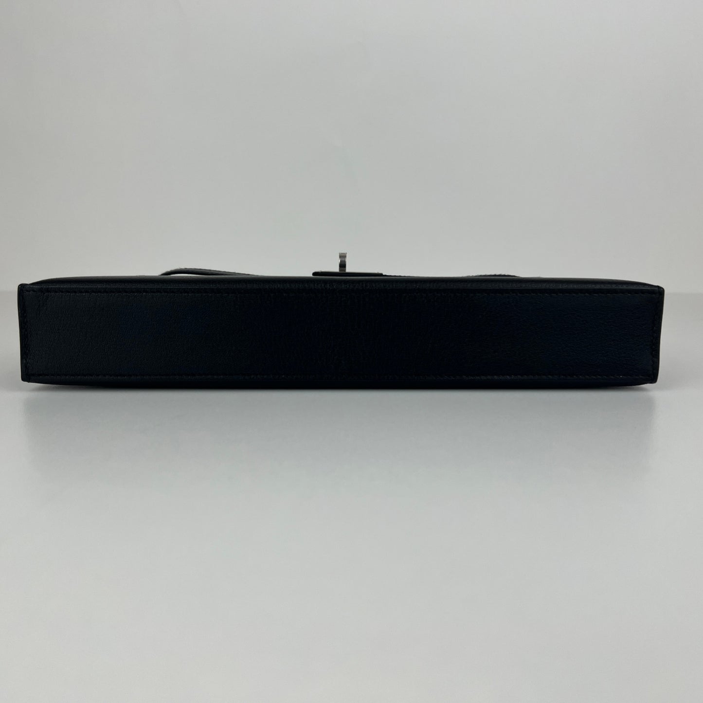 Kelly elan ケリーエラン Black ブラック Chevre シェーブル PHW シルバー金具 Stamp-B B刻印
