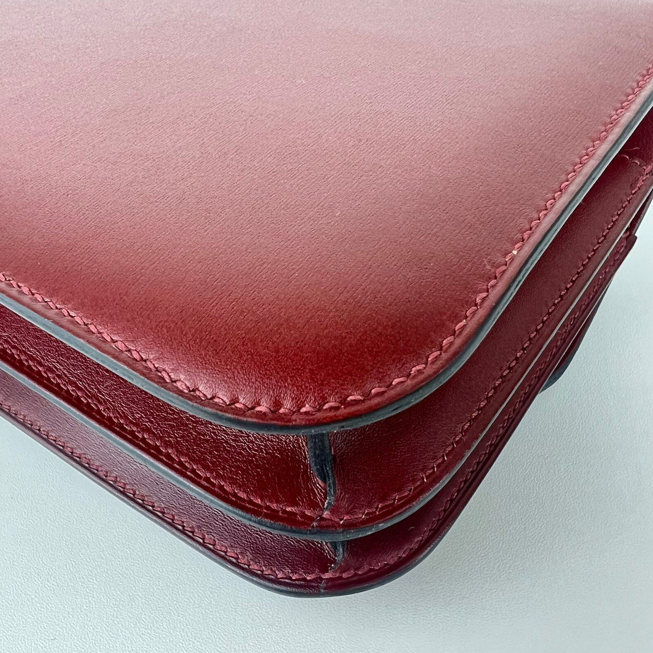Constance mini コンスタンスミニ Rouge H ルージュアッシュ Box calf ボックスカーフ PHW シルバー金具 Stamp-W W刻印