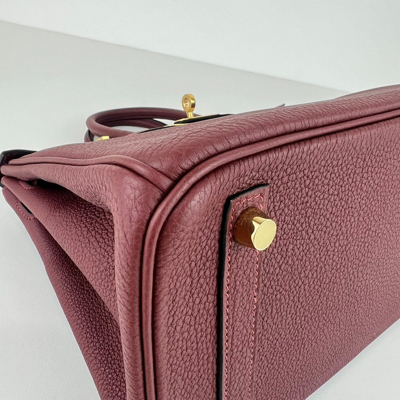 Birkin25 バーキン25 Rouge H ルージュアッシュ GHW ゴールド金具 W刻 Togo トゴ